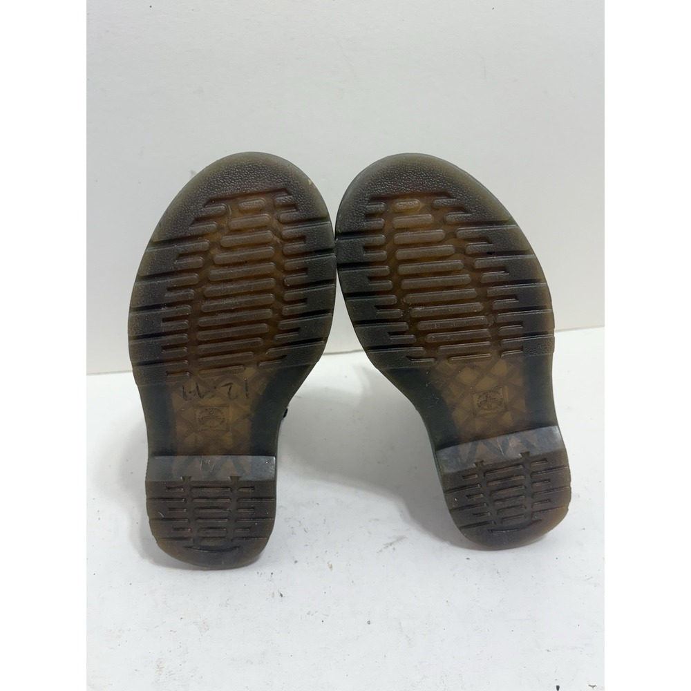 Dr Marten's Junior 1460 Sparkle Silver‎ Lace Up Combat Boots Girls Size 2 Silver - Picture 8 of 8